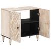 vidaXL Badkamer wastafelkast Wit 62 x 33 x 58 cm Massief Mango Hout