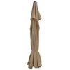 vidaXL Vervangingsdoek voor parasol 515 cm taupe