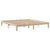 vidaXL Bedframe met hoofdbord massief grenenhout 200x200 cm
