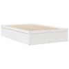 vidaXL Bed met matras massief grenenhout wit 120x190 cm