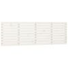 vidaXL Hoofdbord wandmontage 206x3x63 cm massief grenenhout wit
