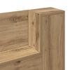 vidaXL Hoofdbord Artisan Eiken 100 x 15 x 103,5 cm Bewerkt hout