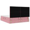 vidaXL Opbergbed met LED met matras met LED Roze 180 x 200 cm Fluweel