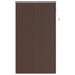 vidaXL Venetiaanse Blind Donkerbruin met Patroon 213 x 110 cm PVC