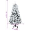 vidaXL Kunstmatige Inklapbare Kerstboom Wit 120 cm PE en PVC