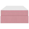 vidaXL Opbergbed met matras met matras Roze 100 x 200 cm Fluweel