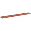vidaXL Wandplank met plank 2 pcs Rood 80 x 9 x 3 cm Bewerkt hout