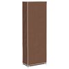 vidaXL Stoffen schoenenrek met hoes 162 x 57 x 29 cm bruin