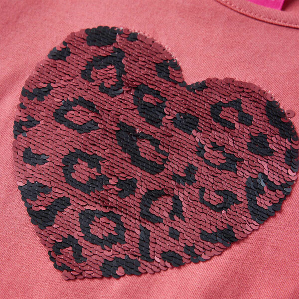 Kindershirt met lange mouwen 116 oudroze