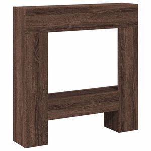 vidaXL Haardombouw 81x18x82 cm bewerkt hout bruin eikenkleurig