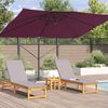 vidaXL Parasol Bordeaux Rood 351 x 250 x 260 cm Polyester en Aluminium