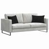 vidaXL Sofa Kussens 2 stuks Zwart 60 x 40 cm Cordstof