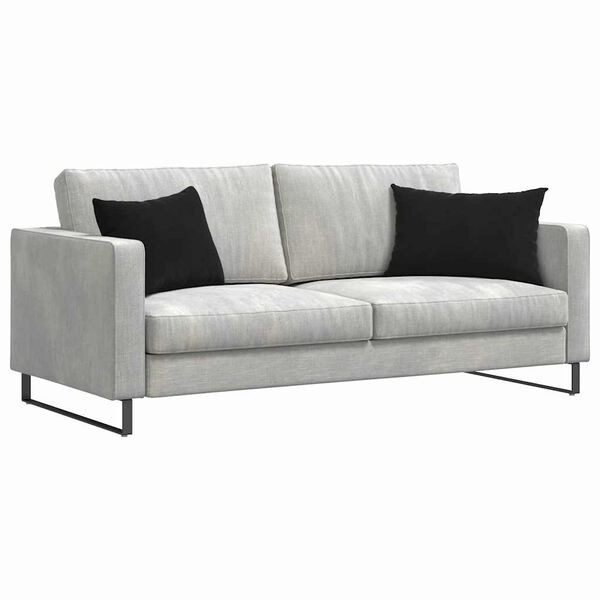 vidaXL Sofa Kussens 2 stuks Zwart 60 x 40 cm Cordstof