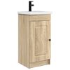 vidaXL Badkamermeubel met Wasbak Sonoma Eiken 42 x 40 x 84,5 cm