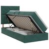 vidaXL Opslag bed met matras Donkergroen 90 x 190 cm Fluweel