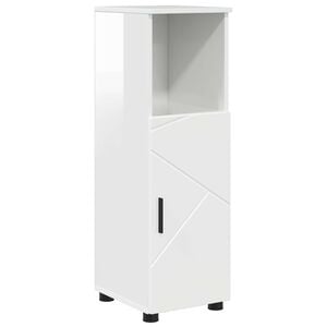 vidaXL Badkamer Kast Hoogglans wit 30 x 35 x 95 cm
