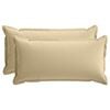 vidaXL Kussensloop 2 st HOUTEN Beige 40 x 80 cm Polyester