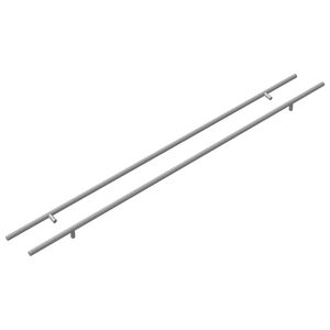vidaXL Kasthandgreep 2 st Zilver 900 mm Roestvrij staal