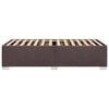 vidaXL Bedframe zonder matras 90x190 cm stof donkerbruin
