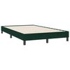 vidaXL Boxspring met matras fluweel donkergroen 120x220 cm