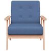 vidaXL Fauteuil stof blauw