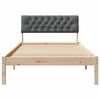 vidaXL Bedframe Bruin en donkergrijs 100 x 200 cm Massief grenenhout