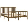 vidaXL Bedframe met hoofdbord grenenhout honingbruin 160x200 cm