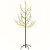 vidaXL Boom kersenbloesem 84 LED's warmwit 120 cm
