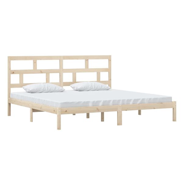 vidaXL Bedframe massief grenenhout 200x200 cm