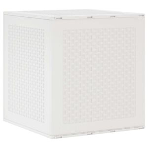 vidaXL Opbergbox met opslag Wit 55 x 53 x 57 cm Polypropyleen