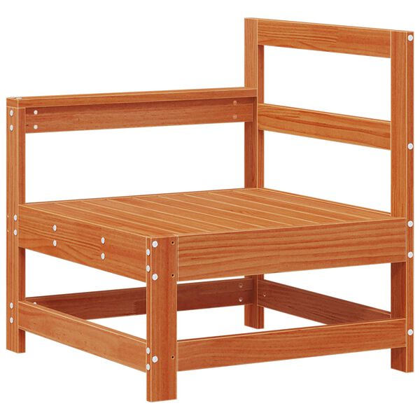 vidaXL Tuin loungeset 5 pcs Wasbruin Massief grenenhout