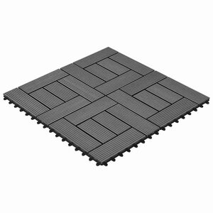 vidaXL Terras Tegel 22 st Grijs 30 x 30 cm WPC