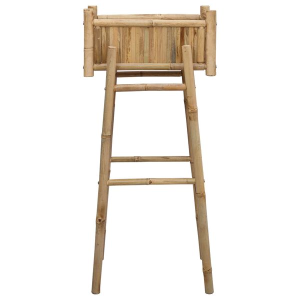 vidaXL Tuinplanter met Houder Naturel 50 x 38 x 114 cm Bamboe