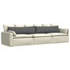 vidaXL Sofa Kussens 2 stuks Donkergrijs 145 x 40 cm Stof
