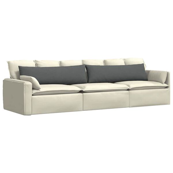vidaXL Sofa Kussens 2 stuks Donkergrijs 145 x 40 cm Stof