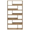 vidaXL Boekenkast 100x33x187,5 cm bewerkt hout artisanaal eikenkleurig