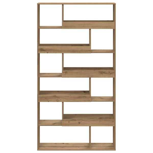 vidaXL Boekenkast 100x33x187,5 cm bewerkt hout artisanaal eikenkleurig