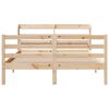 vidaXL Bedframe met hoofdbord massief grenenhout 160x200 cm