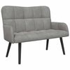 vidaXL Twee Persoons Sofa Lichtgrijs 115 x 61 x 87 cm Fluweel