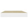 vidaXL Wandschappen zwevend 4 st 50x23x3,8 cm MDF eikenkleurig en wit