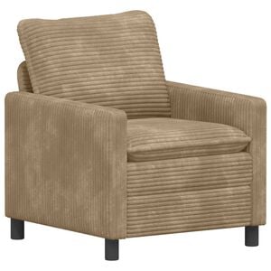 vidaXL Bank Taupe 76 x 81 x 87,5 cm Polyester
