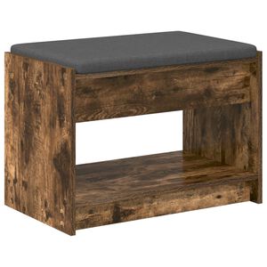 vidaXL Halbank Gerookte Eik 63 x 38 x 45 cm