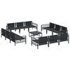 vidaXL Tuin Sofa Set Antraciet Staal