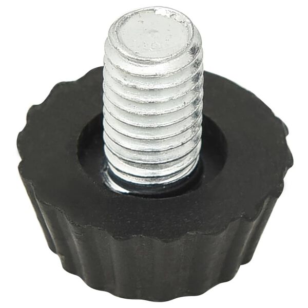 vidaXL Meubelpoten 18 st verstelbaar M8 zwart