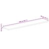 vidaXL Tafelblad rechthoekig 140x50x3,8 cm massief ruw mangohout