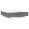 vidaXL Boxspring bed stof donkergrijs 160x200 cm