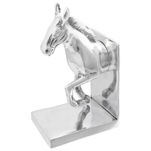 vidaXL Boekensteunen 2 st Zilver 11 x 14 x 25 cm Aluminium