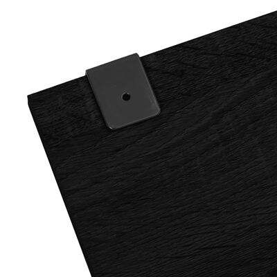 vidaXL 6-delige Badkamermeubelset bewerkt hout zwart