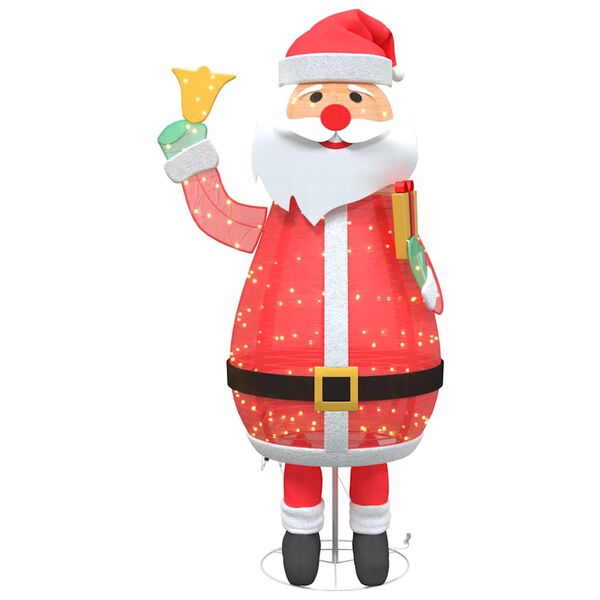 vidaXL Kerstman met 200 LED Warmwit 100 x 180 cm Stof