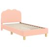 vidaXL Bedframe voor kinderen met hoofdbord Roze 80 x 160 cm